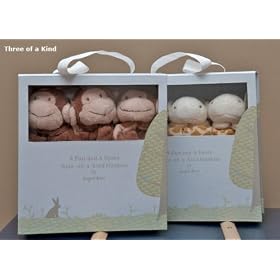 Angel Dear A Pair and A Spare - Three of a Kind Blankies Gift Box