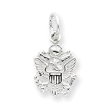 Sterling Silver Army Insignia Charm