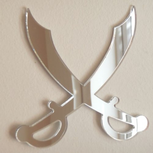 Pirate Sword Cutlass Mirror 20cm X 18cm