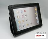 Pyrus Electronics (TM) Genuine Leather Case for iPad 2 (latest generation) (Black) - New Version from the manufacturer
