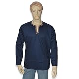 DakshCraft Best Gift for Him Short Cotton Kurta, Blue