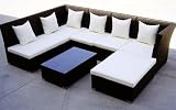 Baidani- Lounge-Rattan-Garnitur “Thunder”, 19-teilig, 2 Farben wählbar – schwarz