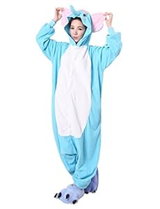 iNewbetter Sleepsuit Costume Cosplay Homewear Lounge Wear Kigurumi Onesie Pajamas Elephant M