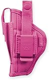 Bulldog Cases Pink Belt and Clip Ambi Holster (Fits Most Compact Auto's with 2 1/2-Inch - 3 3/4-Inch Barrels, Taurus Pt-111)