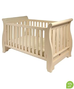 Boori Sleigh 3 in 1 Cotbed - Soft White