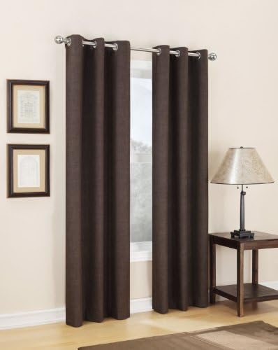 Easy Care Fabrics Solid Thermal Foam Backed Window Covering Curtain Drape Panel Treatment, 40 by 84-Inch