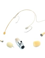 Musical Instruments: Pro Headset Headworn Head-mounted Microphone JK MIC-J 060 for Shure Wireless - Mini XLR Ta4f Connector - Omnidirectional Mic - JK ELECTRONICS
