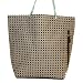Home Chic Home Large Carry-All Tote Beach Bag Zipper Purse, Geometric