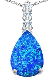 Star K Large 14x10mm Pear Shape Pendant