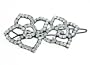 Floral Design Crystal Jeweled Hair Pin