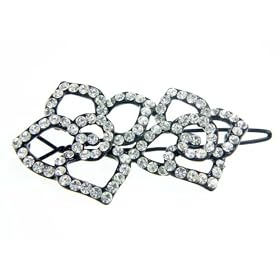 Buy Floral Design Swarovski Crystal Jeweled Hair Pin by Willowbee