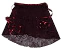 Wine Crinkle Metallic Wrap Ballet Skirt w/matching Hair Scrunchie