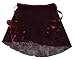 Wine Crinkle Metallic Wrap Ballet Skirt w/matching Hair Scrunchie
