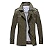 Lega Mens Cotton Classic Pea Coat Winter Coat