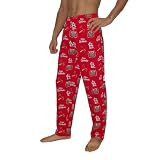 Mens MLB St. Louis Cardinals Comfortable Cotton Sleepwear / Pajama Pants - Red (Size: L)