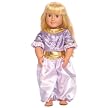 Jasmine Arabian Princess Dress up 18" Doll Costume