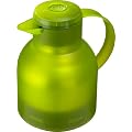 Emsa 505763 Isolierkanne Samba 1,0 L, Quick Press, translucent-gr�n