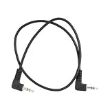 c2g 40582 3.5mm right angled m/m stereo audio cable for speaker 1.5ft black