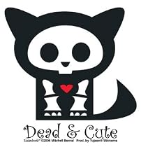 SKELANIMALS GOTHIC CAT STICKER DEAD & CUTE