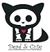 SKELANIMALS GOTHIC CAT STICKER DEAD & CUTE