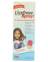 Health and Beauty: Licefreee Spray, Instant Head Lice Treatment Spray Bottle With Metal Comb, 6-Ounce - GRABBER Performance Group