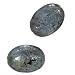 Grey Blue Kyanite Flat Oval Beads 12 x 16mm (6 Beads)