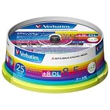三菱化学メディア DVD+R DL 8.5GB PCデータ用 8倍速対応 25枚スピンドルケース入り ワイド印刷可能 DTR85HP25V1