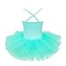 iEFiEL Girls Camisole Sequins Ballet Tutu Dress Gymnastic Dance Leotard Skirt Dancewear Costume