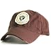 Oakland Raiders Tattered Patch Slouch Fit Baseball Hat - Washed Chocolate Brown