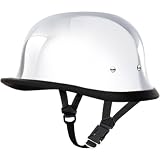 Daytona German Chrome Novelty Touring Motorcycle Helmet / Medium