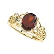 14K Yellow Gold Mozambique Garnet Ring