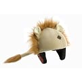 Tail Wags Lion Helmet Cover - Brown