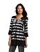 Neon Buddha Women's Mod Keyhole Tunic Shirt, Paint It Black, X-Small