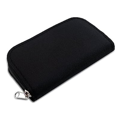Memory Card Case Holder , E LV Premium Quality Protective 22 Slots SD Card Carrying Case - Portable Memory Card Storage Wallet / Pouch Case - BLACK