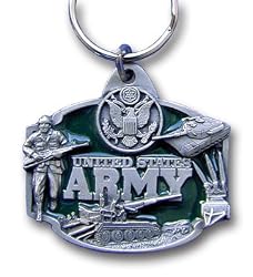 Army Black Knights Pewter Key Ring - U.S. Army - NCAA College Athletics Fan Shop Sports Team Merchandise
