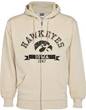 Iowa Hawkeyes Ecru Apex Full Zip Hooded Sweatshirt