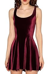Sexy Velvet Pleated Sleeveless Mini Dress 