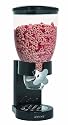 Zevro Single Dry Food Dispenser, Black/Chrome