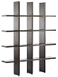 Tic Tac Toe Tall Bookcase in Java By tag furnishings