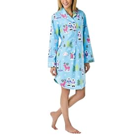 Nick and Nora flannel sleepshirt