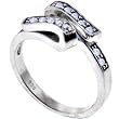 925 Sterling Silver Cubic Zirconia SWIRL Adjustable Toe Ring
