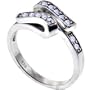 925 Sterling Silver Cubic Zirconia SWIRL Adjustable Toe Ring