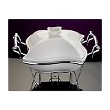 1.5 Qt. Covered Porcelain Baker with Rack by Godinger