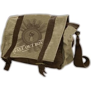 FALL OUT BOY - BROWN PRINT MESSENGER BAG