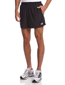 New Balance Men's 5-Inch Go 2 Shorts, Black, Medium