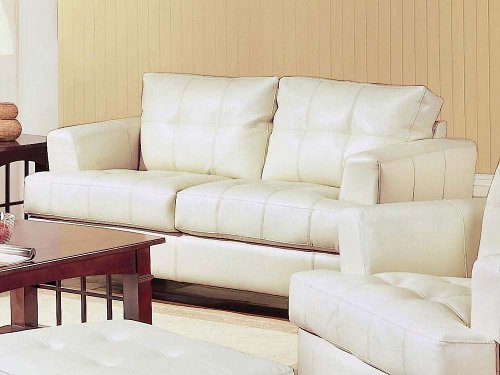 Coaster Samuel Contemporary Leather Loveseat