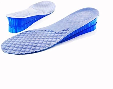 Mcnen Premium Gel Invisible Increase Insole Breathable and Anti-skid 5cm About 2 Inch（2-layer）Height Adjustable Height Shoe Lifts Shoe Pads for Men and Women's Sizes (M Length:24cm / 9.44 inch)