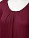 FLORIA Womens Ruched Round Neck Long Sleeve Solid Basic Blouse Top (S-3XL)