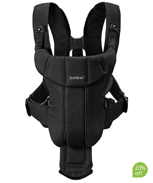 BabyBj?Baby Carrier Active - Black/Black