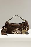 Juicy Couture - Juicy Couture Gigi Small Brown Velour Purse